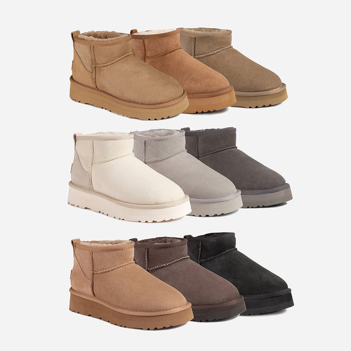 OZWEAR UGG Classic Platform Ultra Mini Boots (Water Resistant)