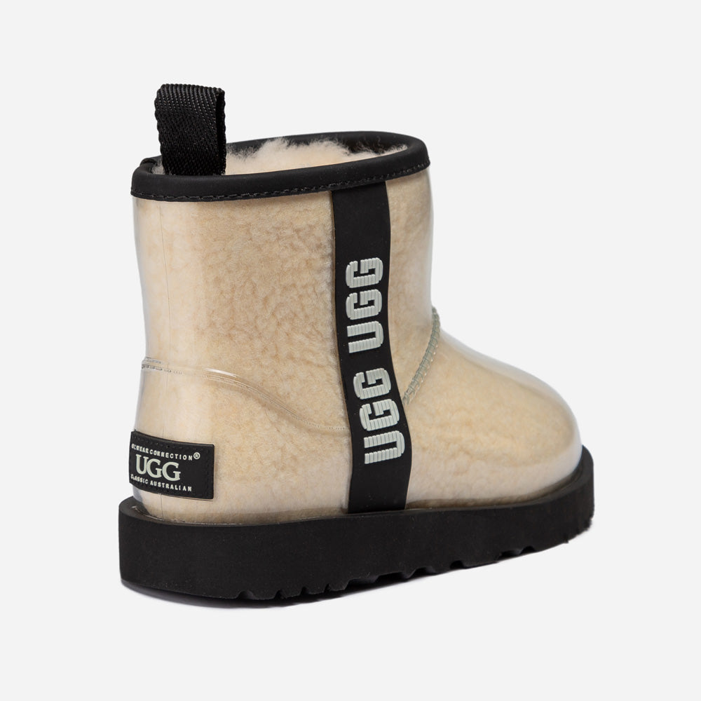 OZWEAR UGG Classic Kids Clear Boots (Waterproof) (Glow in The Dark)