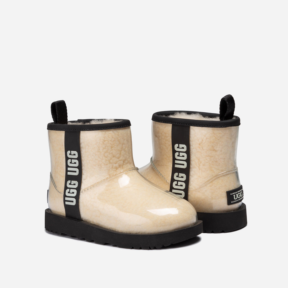 OZWEAR UGG Classic Kids Clear Boots (Waterproof) (Glow in The Dark)