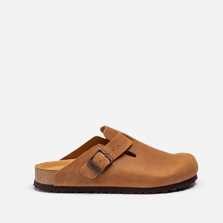OZWEAR UGG Aussie Leather Footbed Mens Slipper