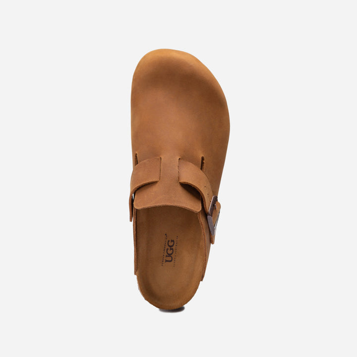 OZWEAR UGG Aussie Leather Footbed Mens Slipper