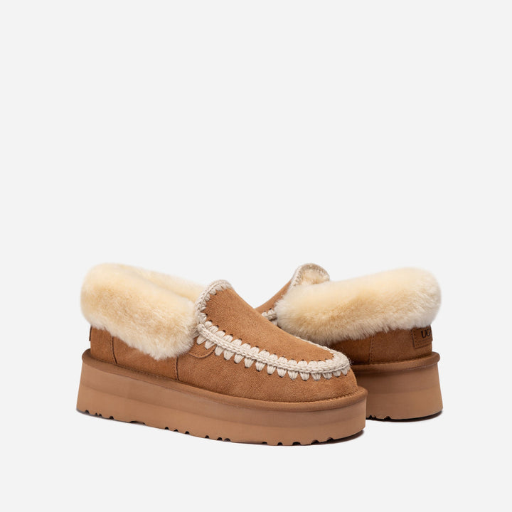 OZWEAR UGG Eskimo Platform Collar Moccasin