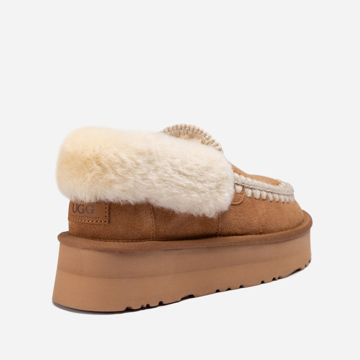 OZWEAR UGG Eskimo Platform Collar Moccasin