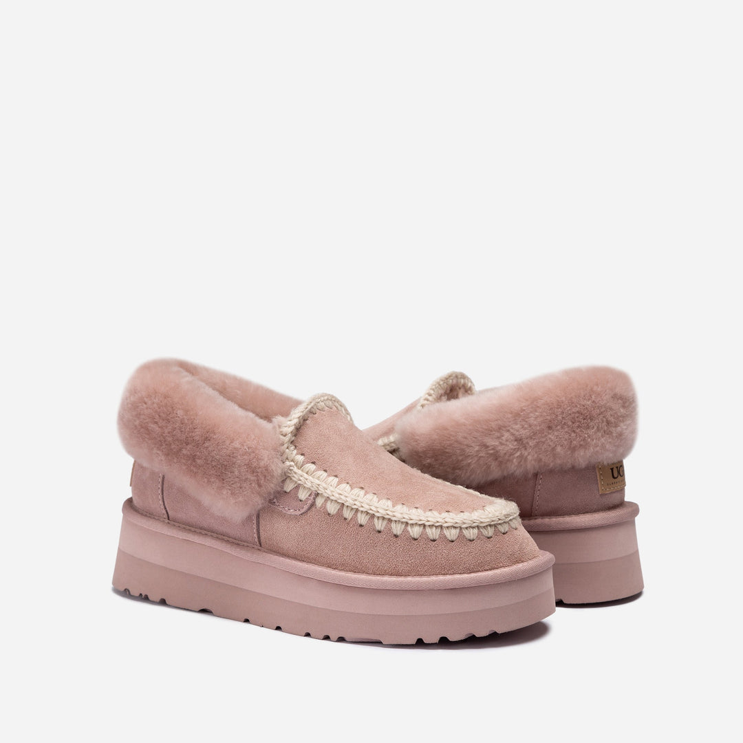 OZWEAR UGG Eskimo Platform Collar Moccasin