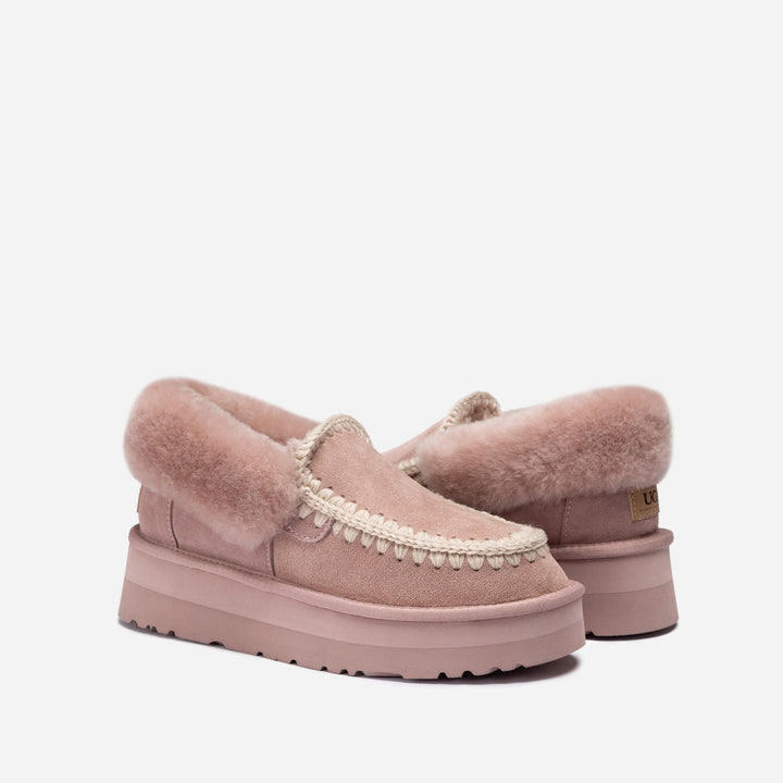 OZWEAR UGG Eskimo Platform Collar Moccasin