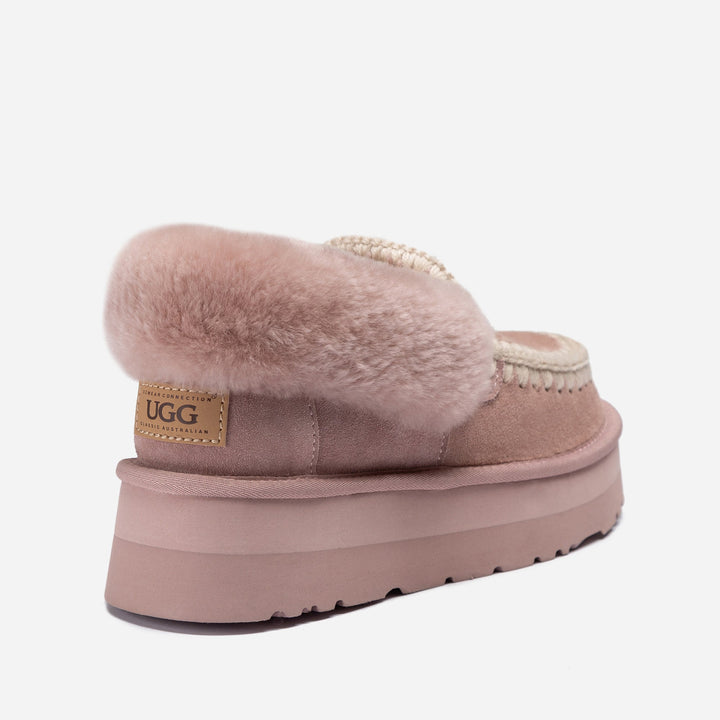 OZWEAR UGG Eskimo Platform Collar Moccasin