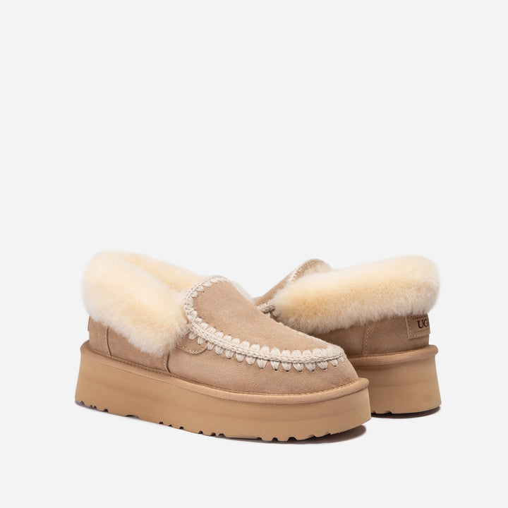 OZWEAR UGG Eskimo Platform Collar Moccasin
