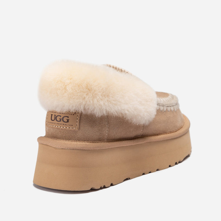 OZWEAR UGG Eskimo Platform Collar Moccasin