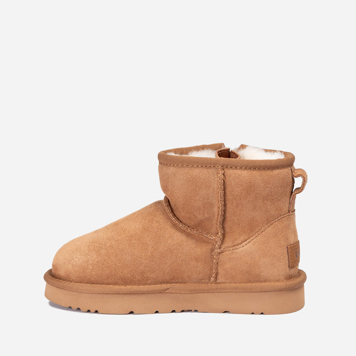 OZWEAR UGG Kids Mini Zipper Tape Logo Boots
