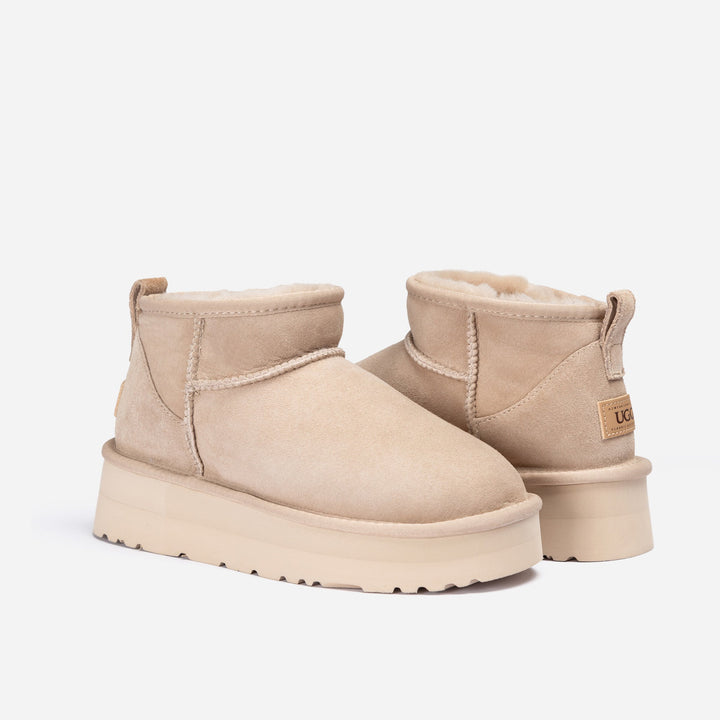 OZWEAR UGG Classic Platform Ultra Mini Boots (Water Resistant)