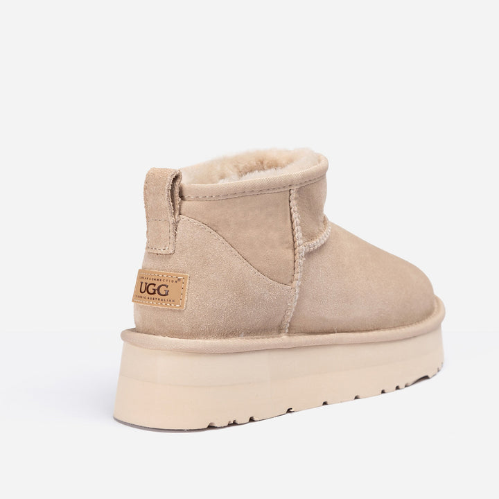 OZWEAR UGG Classic Platform Ultra Mini Boots (Water Resistant)