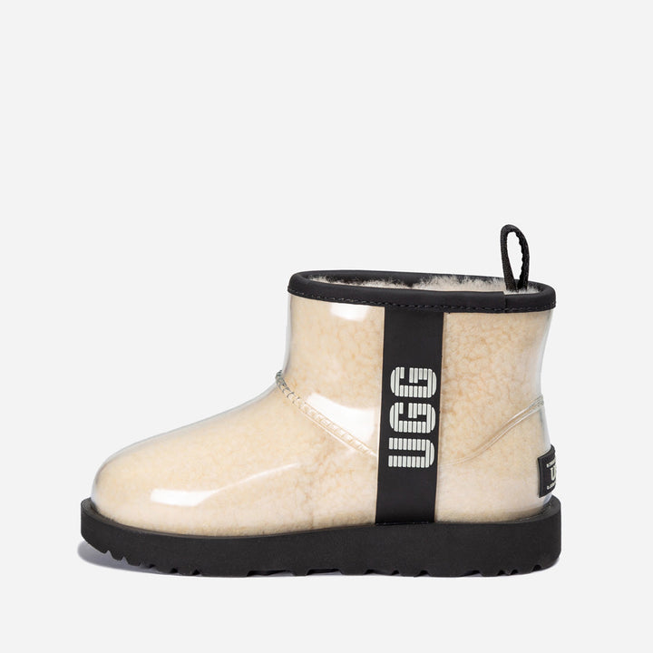 OZWEAR UGG Classic Kids Clear Mini Boots (Waterproof) (Glow In Dark Logo)