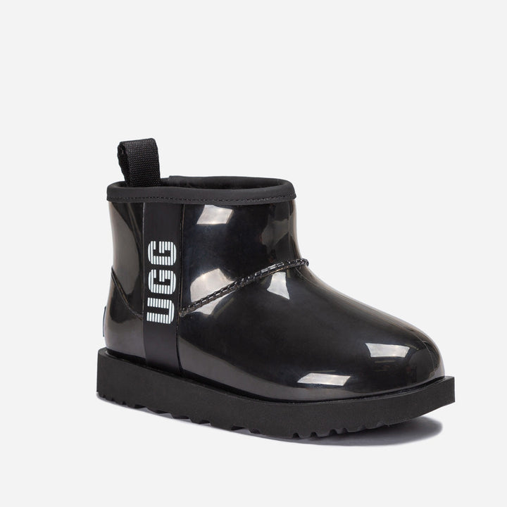 OZWEAR UGG Classic Kids Clear Mini Boots (Waterproof) (Glow In Dark Logo)