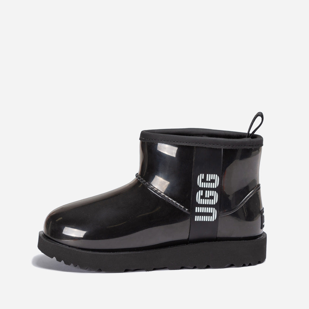 OZWEAR UGG Classic Kids Clear Mini Boots (Waterproof) (Glow In Dark Logo)