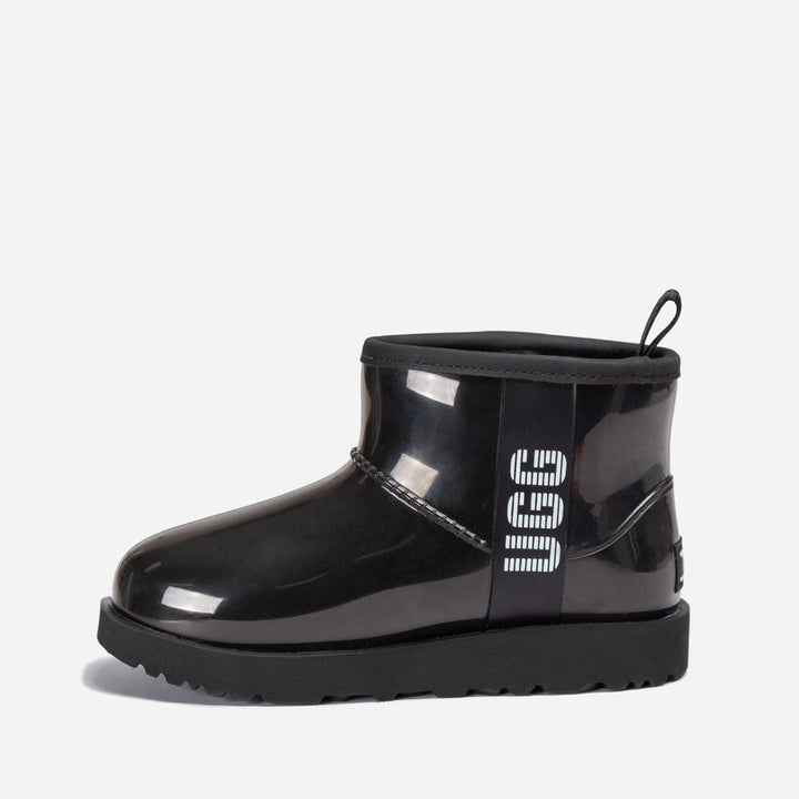 OZWEAR UGG Classic Kids Clear Mini Boots (Waterproof) (Glow In Dark Logo)