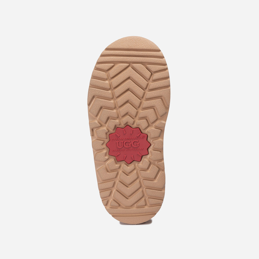 OZWEAR UGG Classic Kids Clear Mini Boots (Waterproof) (Glow In Dark Logo)