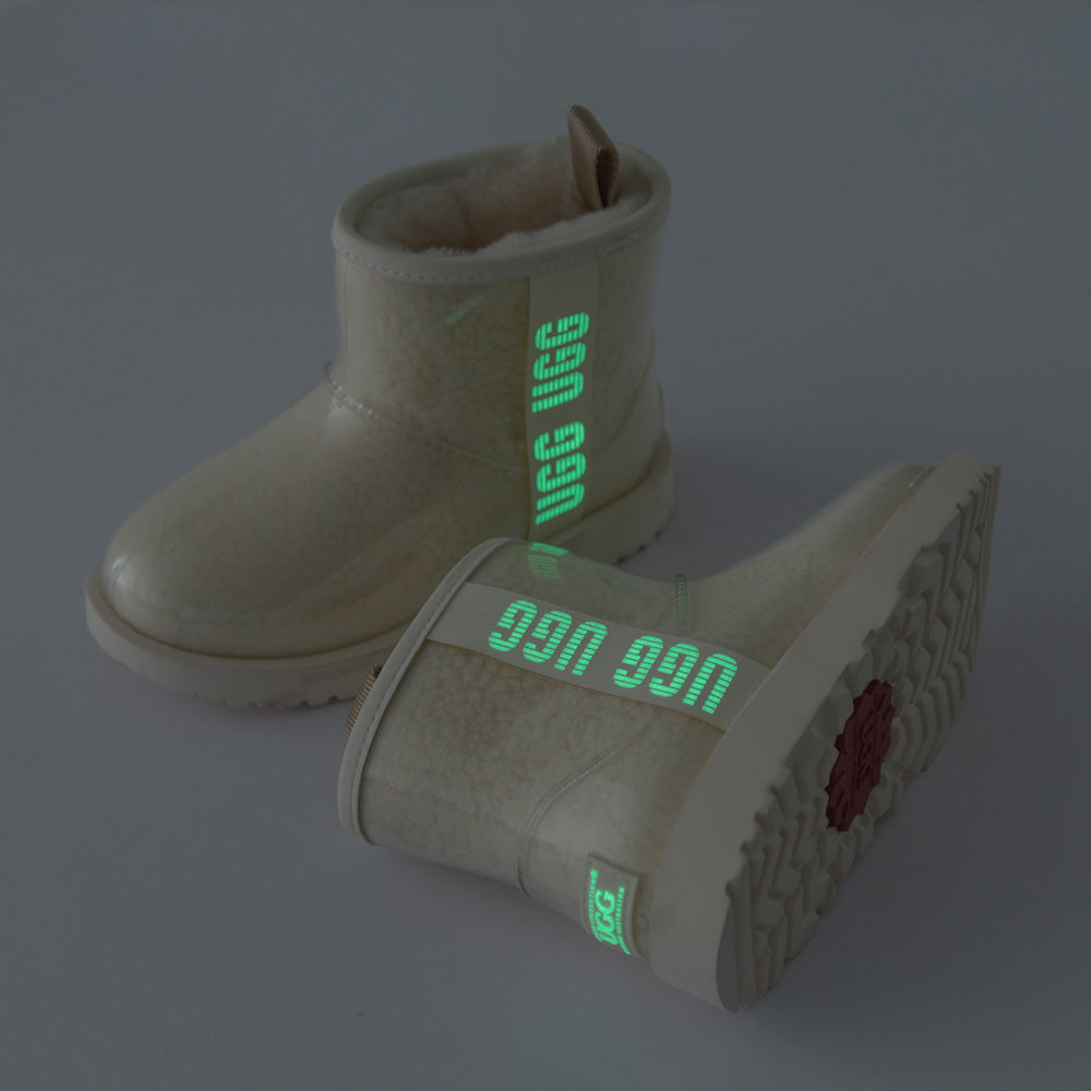 OZWEAR UGG Classic Kids Clear Boots (Waterproof) (Glow in The Dark)