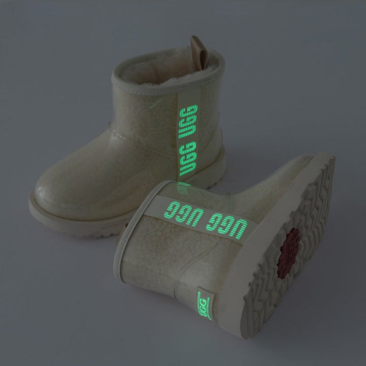 OZWEAR UGG Classic Kids Clear Boots (Waterproof) (Glow in The Dark)