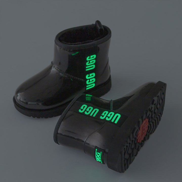 OZWEAR UGG Classic Kids Clear Boots (Waterproof) (Glow in The Dark)