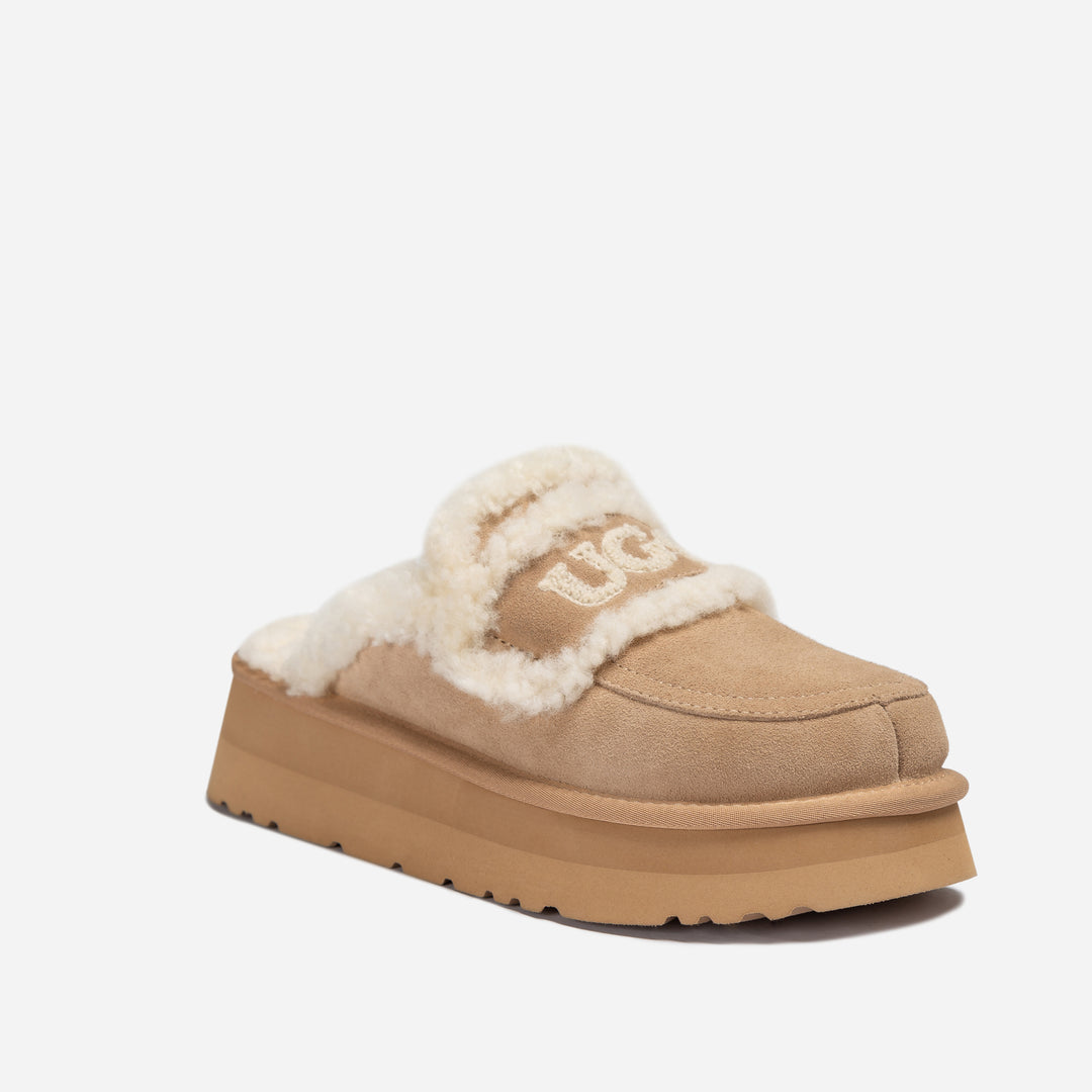 UGG VIOLET SHEARLING PLATFORM SLIPPER