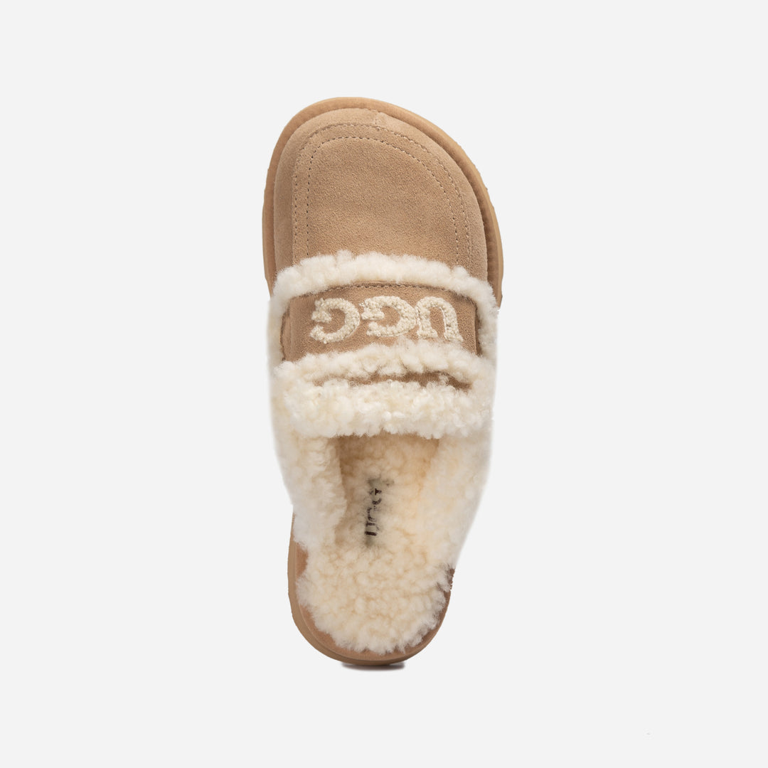 UGG VIOLET SHEARLING PLATFORM SLIPPER