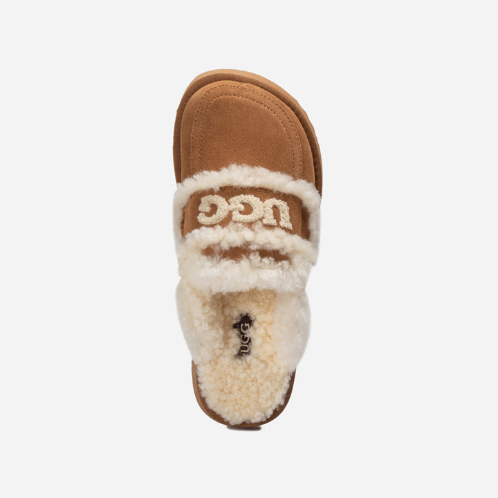 UGG VIOLET SHEARLING PLATFORM SLIPPER