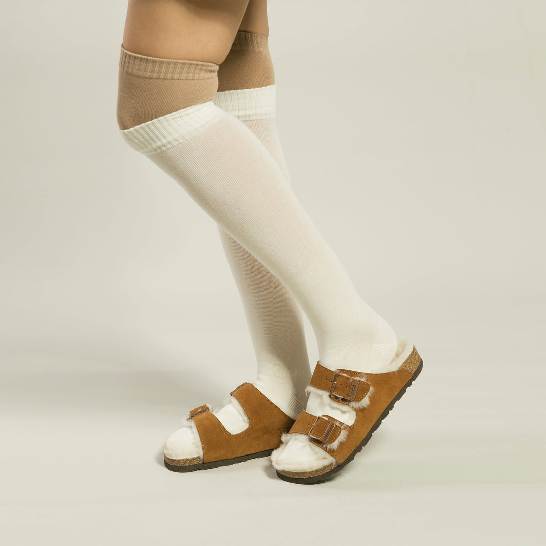 OZWEAR UGG Aussie Shearling Buckled Sandals