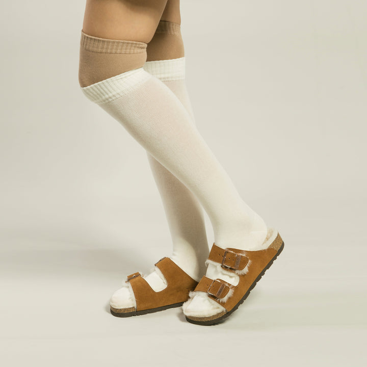 OZWEAR UGG Aussie Shearling Buckled Sandals