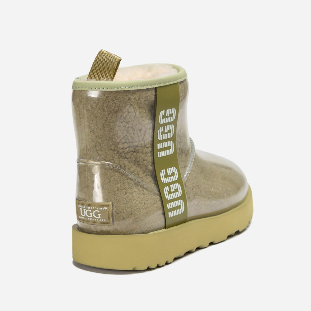 OZWEAR UGG Classic Kids Clear Boots (Waterproof) (Glow in The Dark)