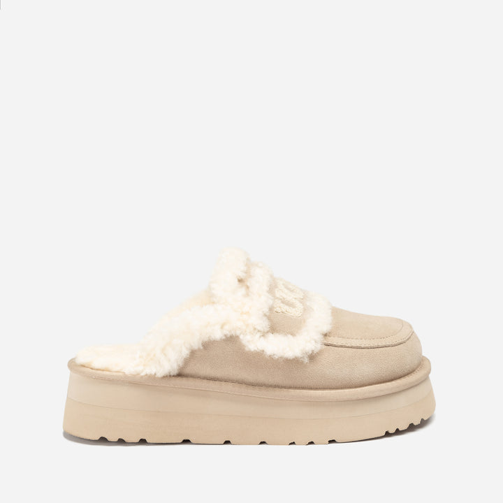 UGG VIOLET SHEARLING PLATFORM SLIPPER