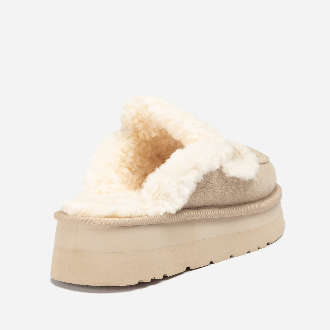 UGG VIOLET SHEARLING PLATFORM SLIPPER