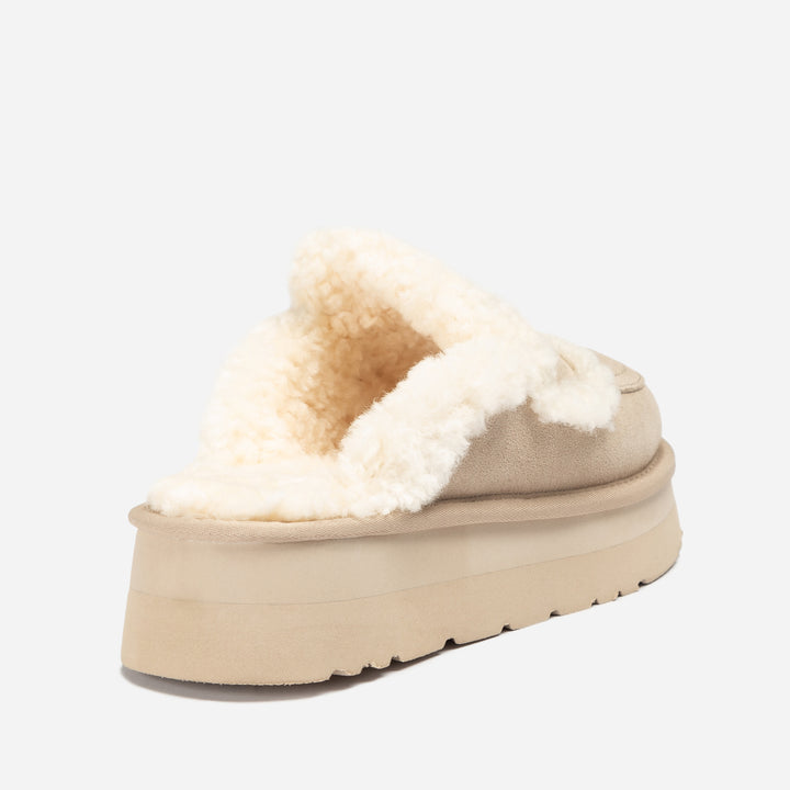 UGG VIOLET SHEARLING PLATFORM SLIPPER