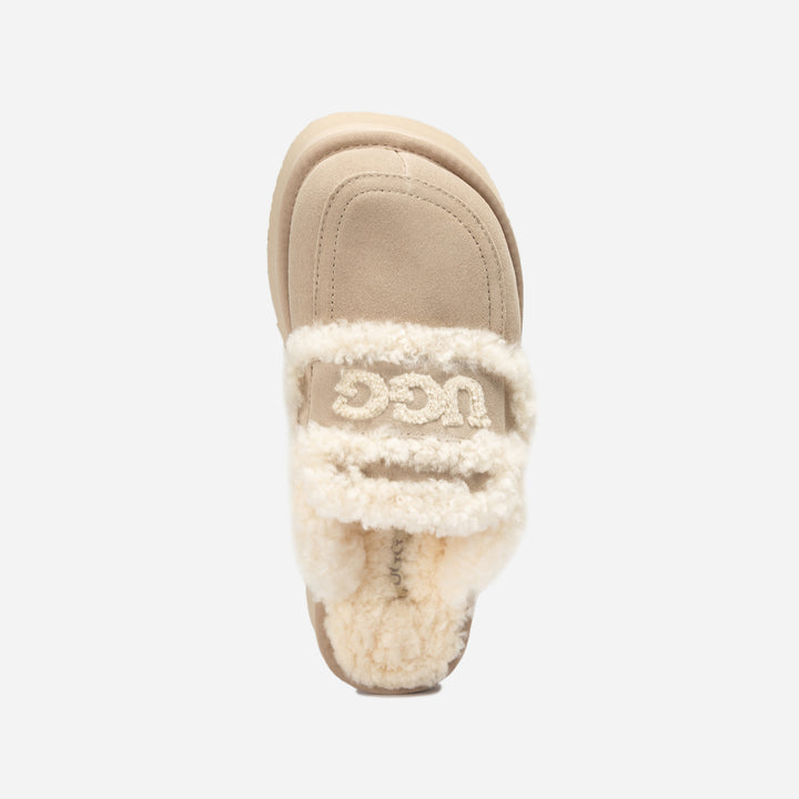 UGG VIOLET SHEARLING PLATFORM SLIPPER
