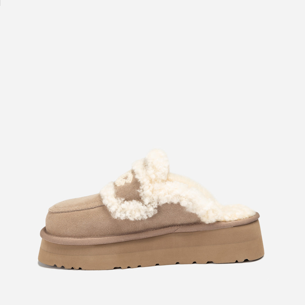 OZWEAR UGG Violet Shearling Platform Slipper