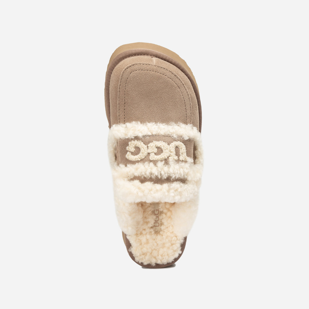 UGG VIOLET SHEARLING PLATFORM SLIPPER