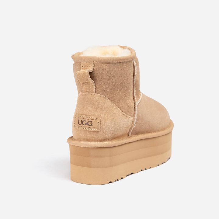 OZWEAR UGG Classic Platform Mini Boots (5cm)