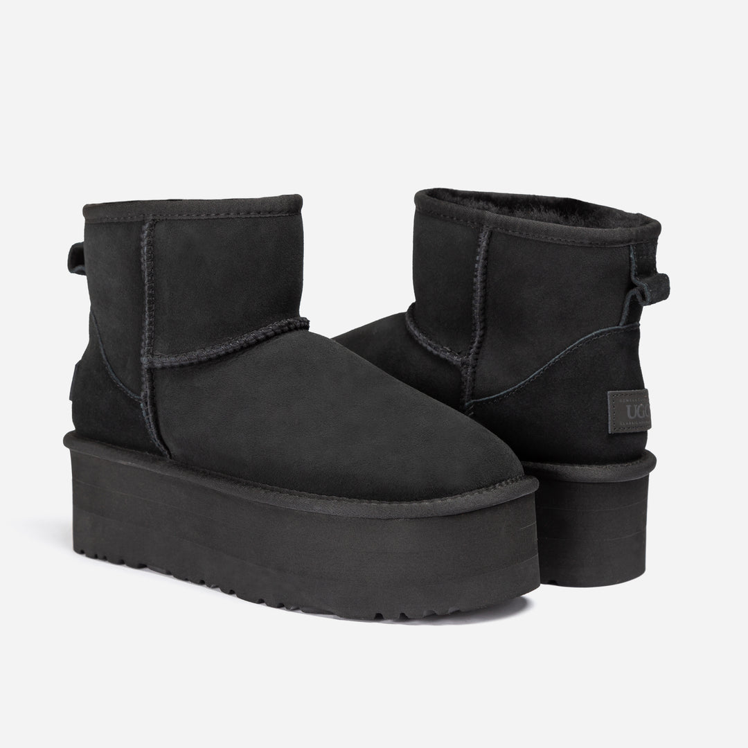 UGG CLASSIC PLATFORM MINI BOOTS (5cm)
