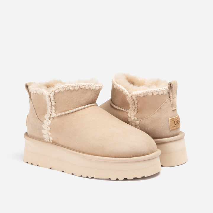 OZWEAR UGG Eskimo Platform Mini Boots