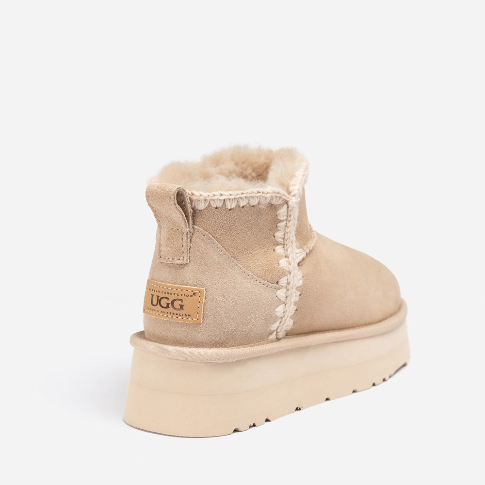 OZWEAR UGG Eskimo Platform Mini Boots