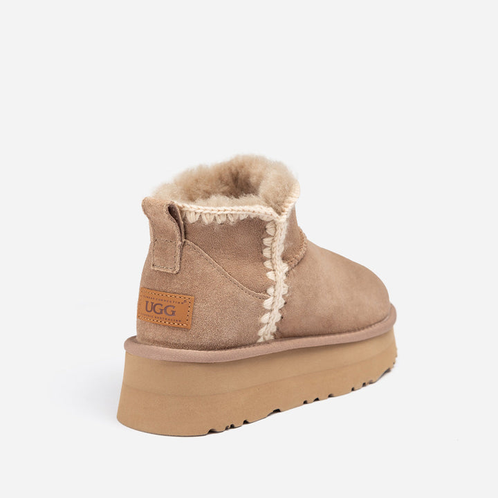 OZWEAR UGG Eskimo Platform Mini Boots