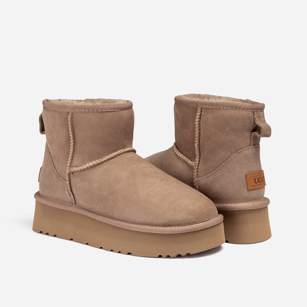 OZWEAR UGG Classic Platform Mini Boots (Water Resistant)