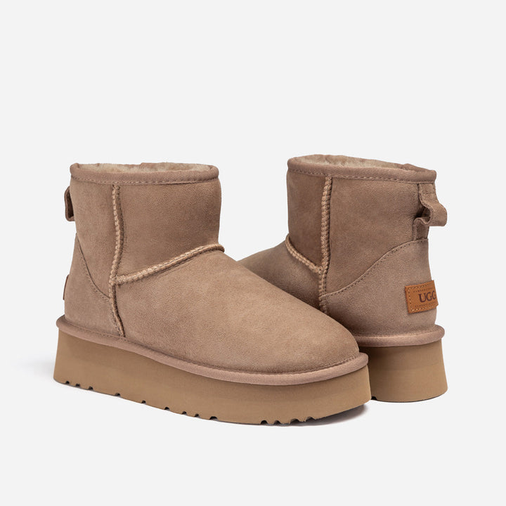 OZWEAR UGG Classic Platform Mini Boots (Water Resistant)