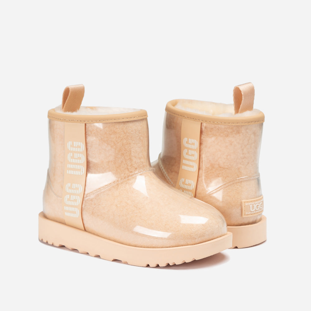 OZWEAR UGG Classic Kids Clear Boots (Waterproof) (Glow in The Dark)
