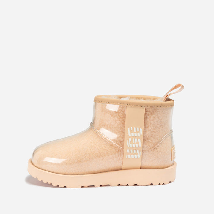 OZWEAR UGG Classic Kids Clear Mini Boots (Waterproof) (Glow In Dark Logo)