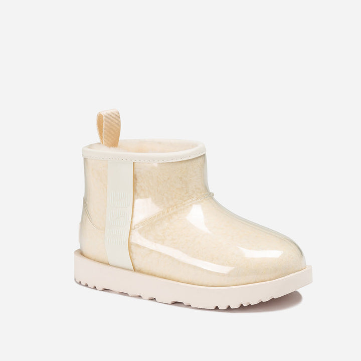 OZWEAR UGG Classic Kids Clear Mini Boots (Waterproof) (Glow In Dark Logo)