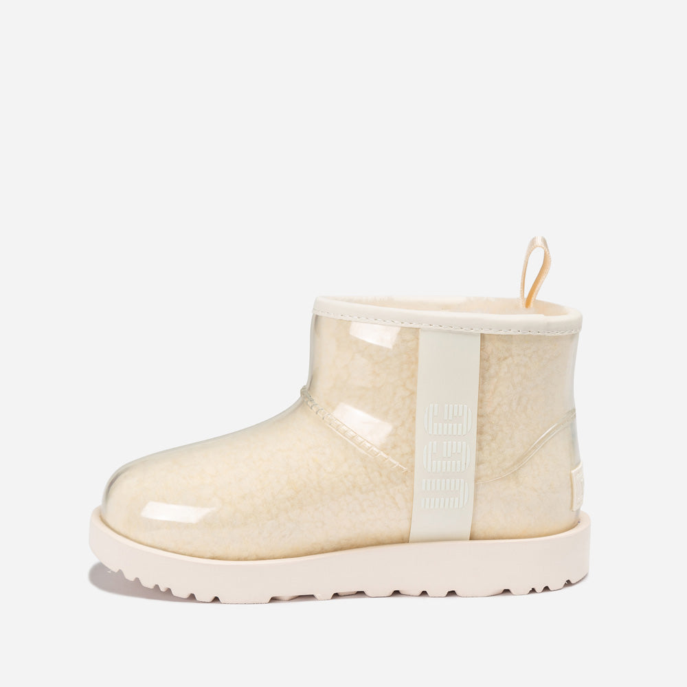 OZWEAR UGG Classic Kids Clear Mini Boots (Waterproof) (Glow In Dark Logo)