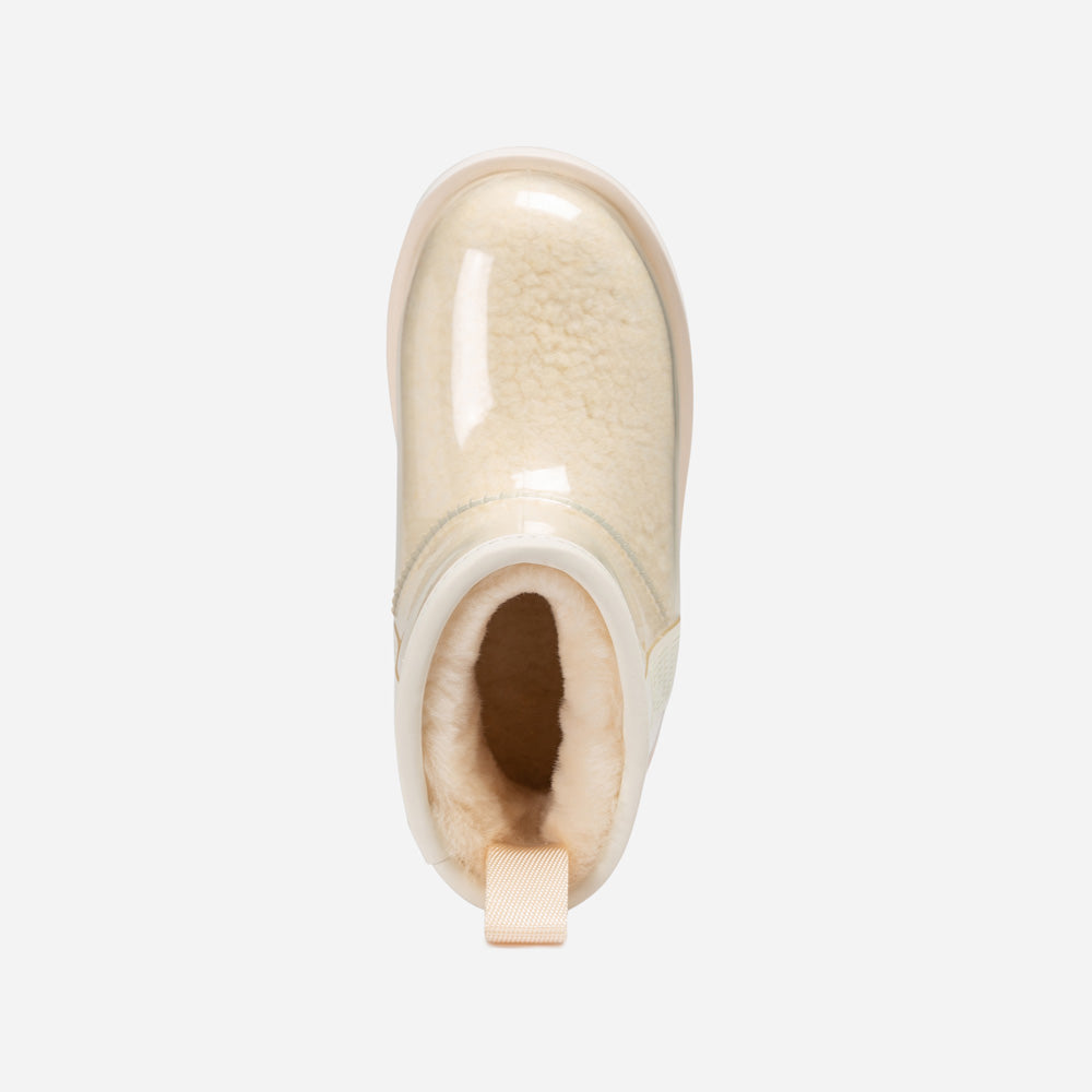 OZWEAR UGG Classic Kids Clear Mini Boots (Waterproof) (Glow In Dark Logo)