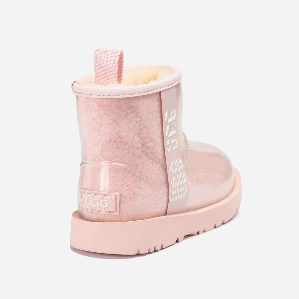 OZWEAR UGG Classic Kids Clear Boots (Waterproof) (Glow in The Dark)