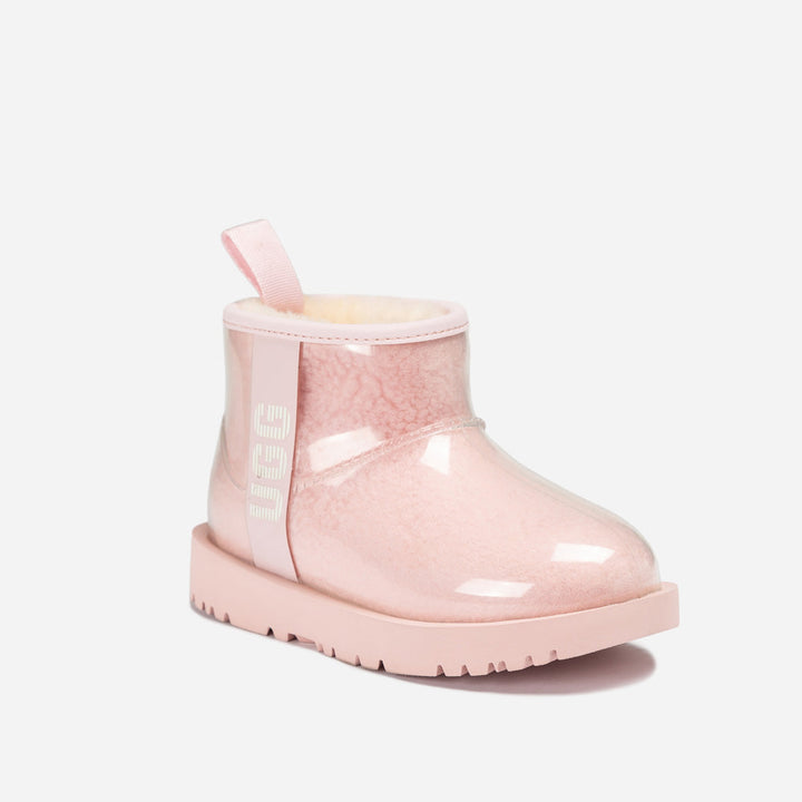 OZWEAR UGG Classic Kids Clear Mini Boots (Waterproof) (Glow In Dark Logo)