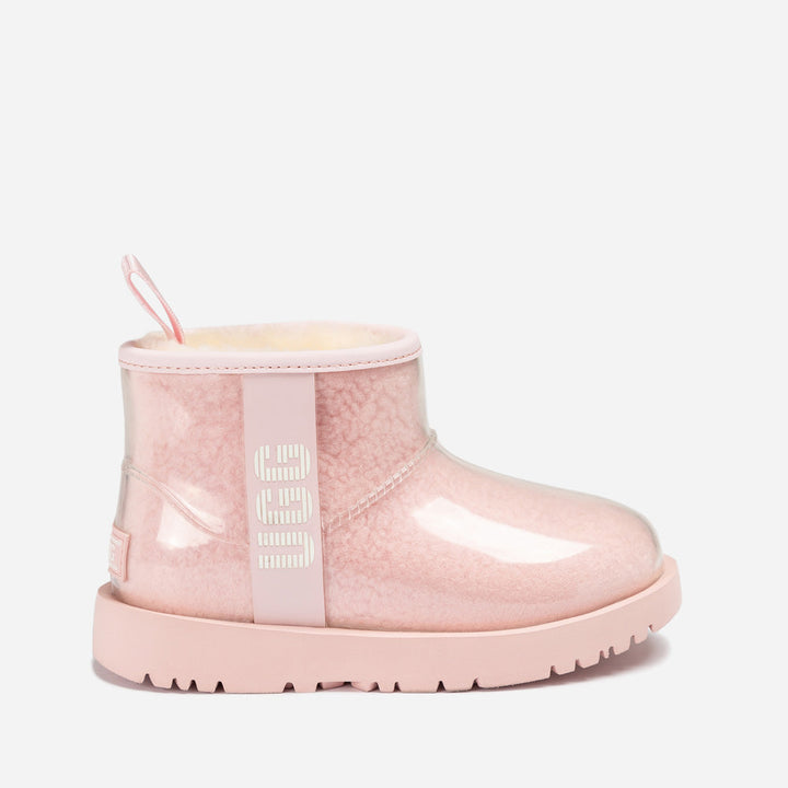 OZWEAR UGG Classic Kids Clear Mini Boots (Waterproof) (Glow In Dark Logo)